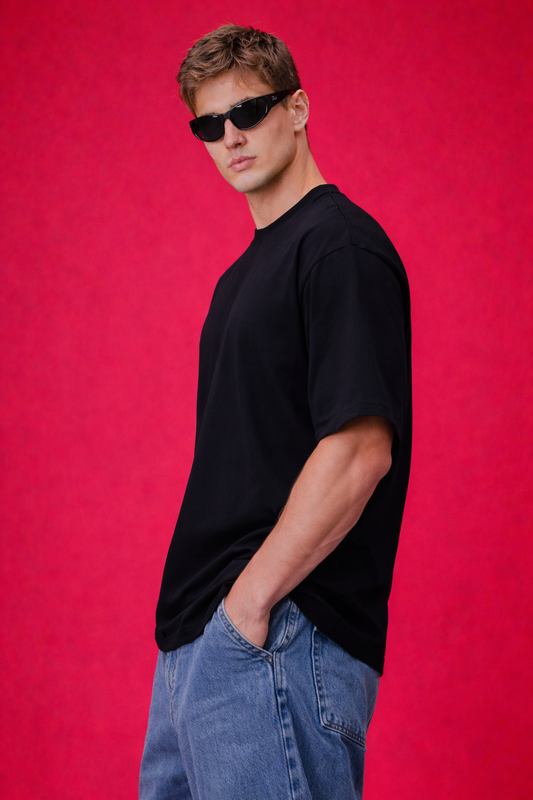 Black Oversize 240 GSM T shirt