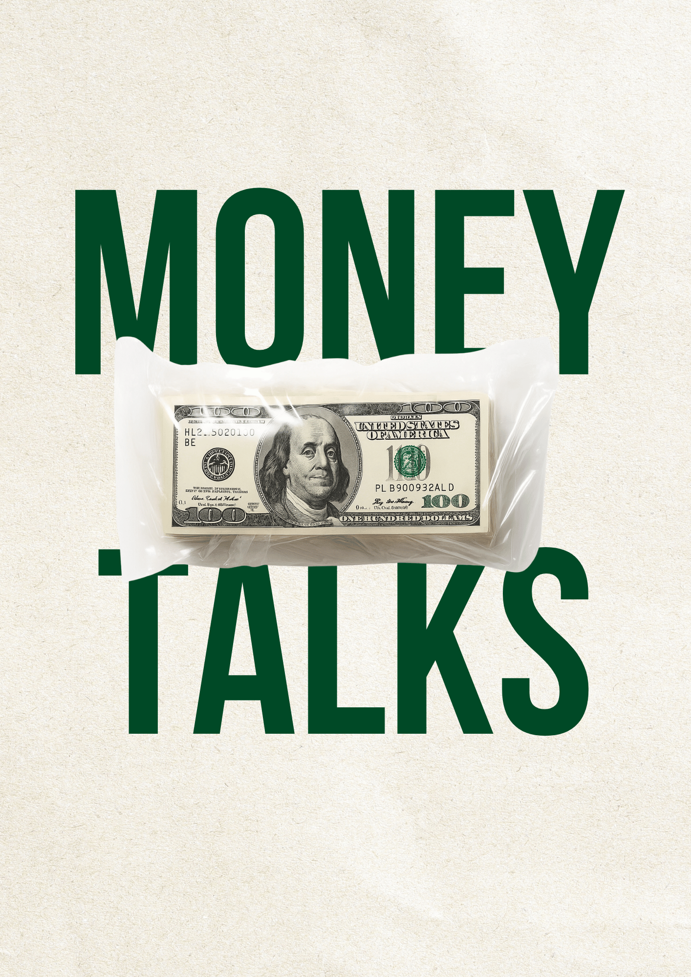 Cash Mindset | Minimalist Money Metal Poster