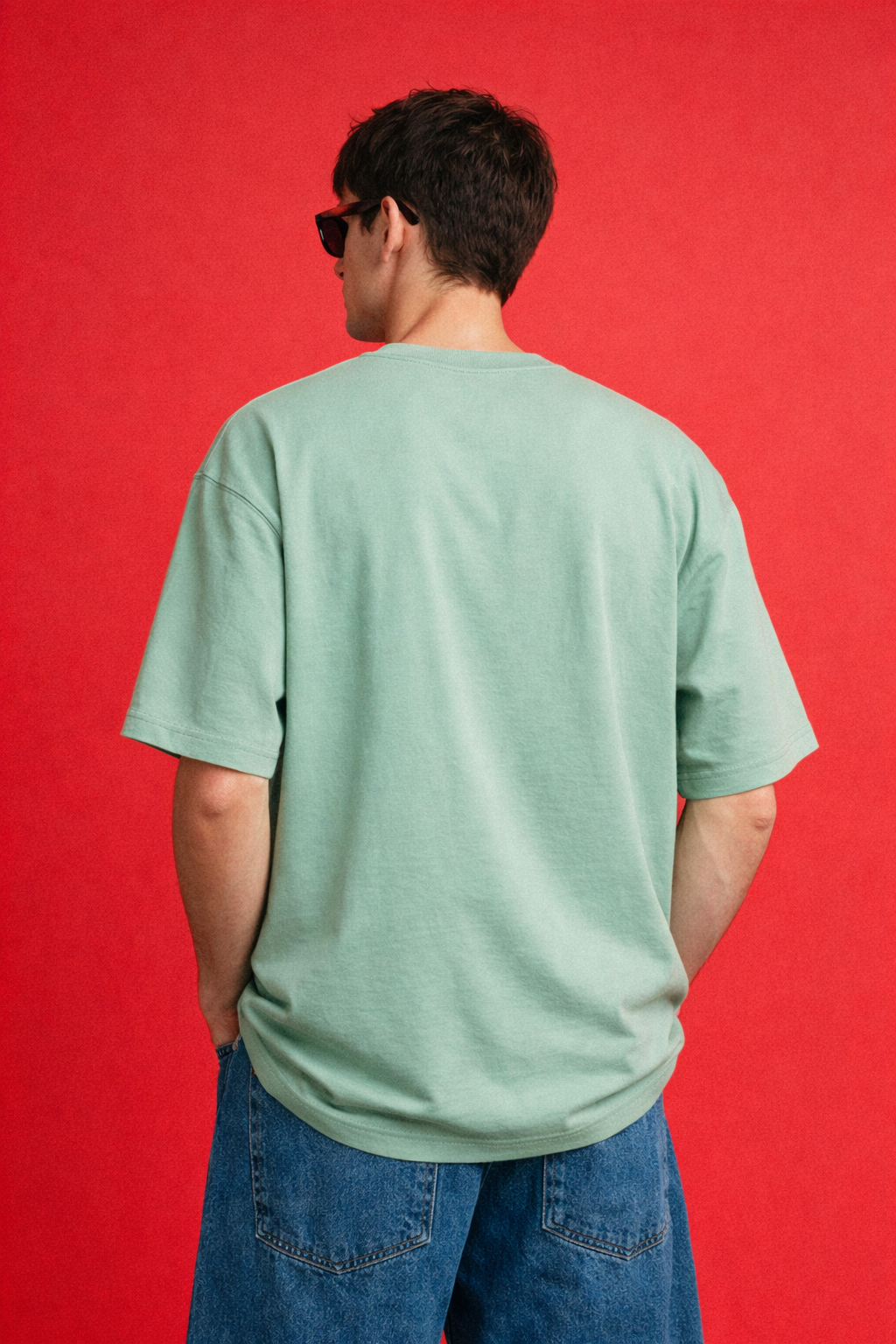 Sage Green Oversize 240 GSM T shirt