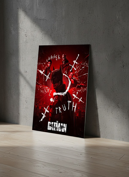 Dark Vigilante: Truth & Chaos – Cinematic Metal Wall Poster