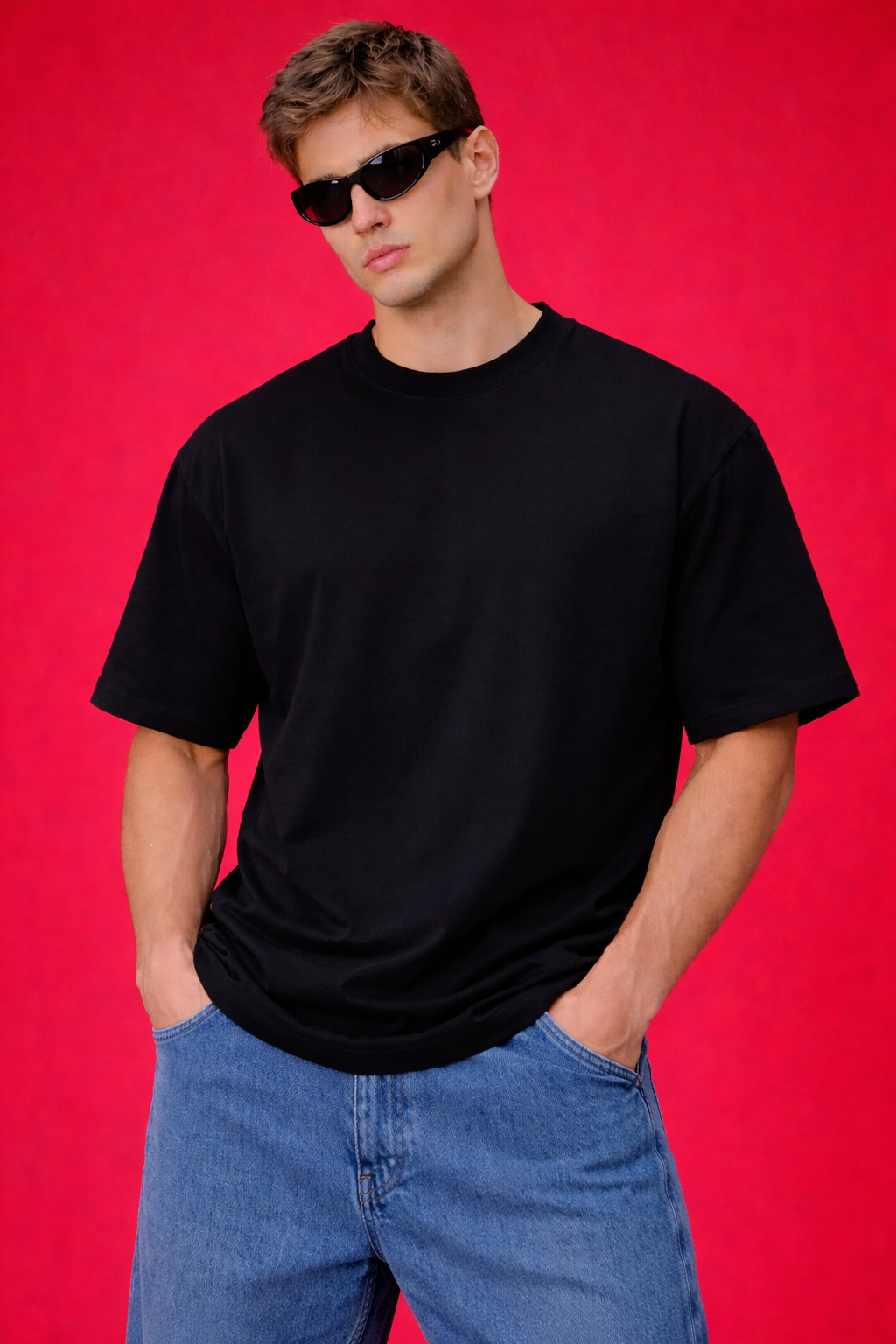Black Oversize 240 GSM T shirt