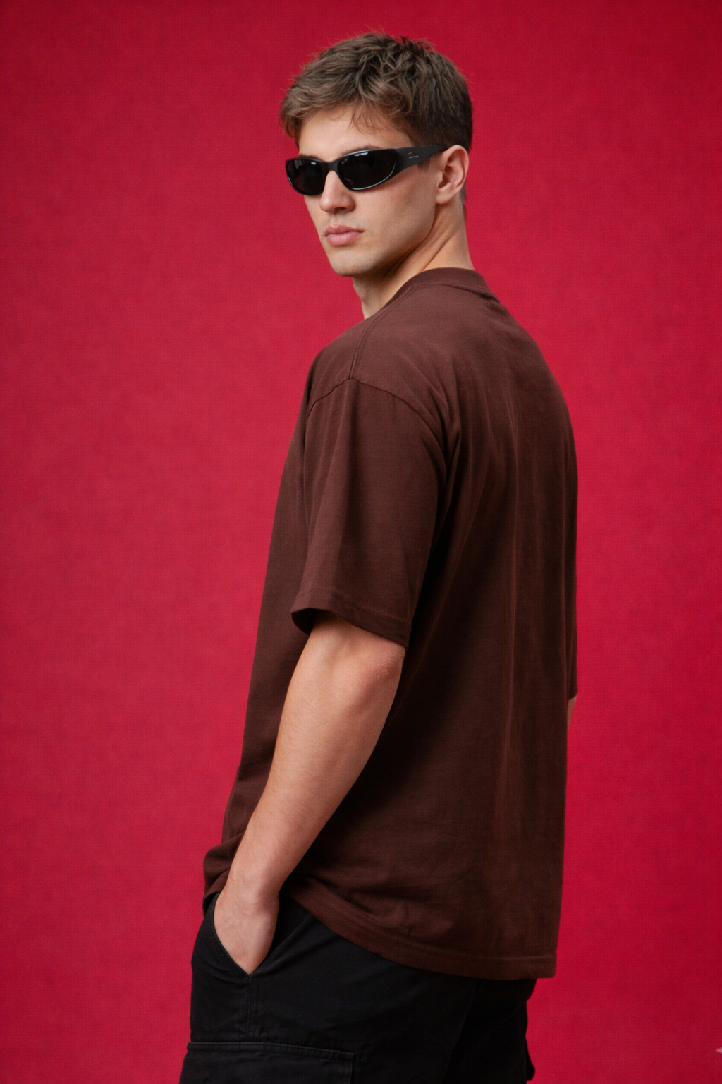 Brown Oversize 240 GSM T shirt