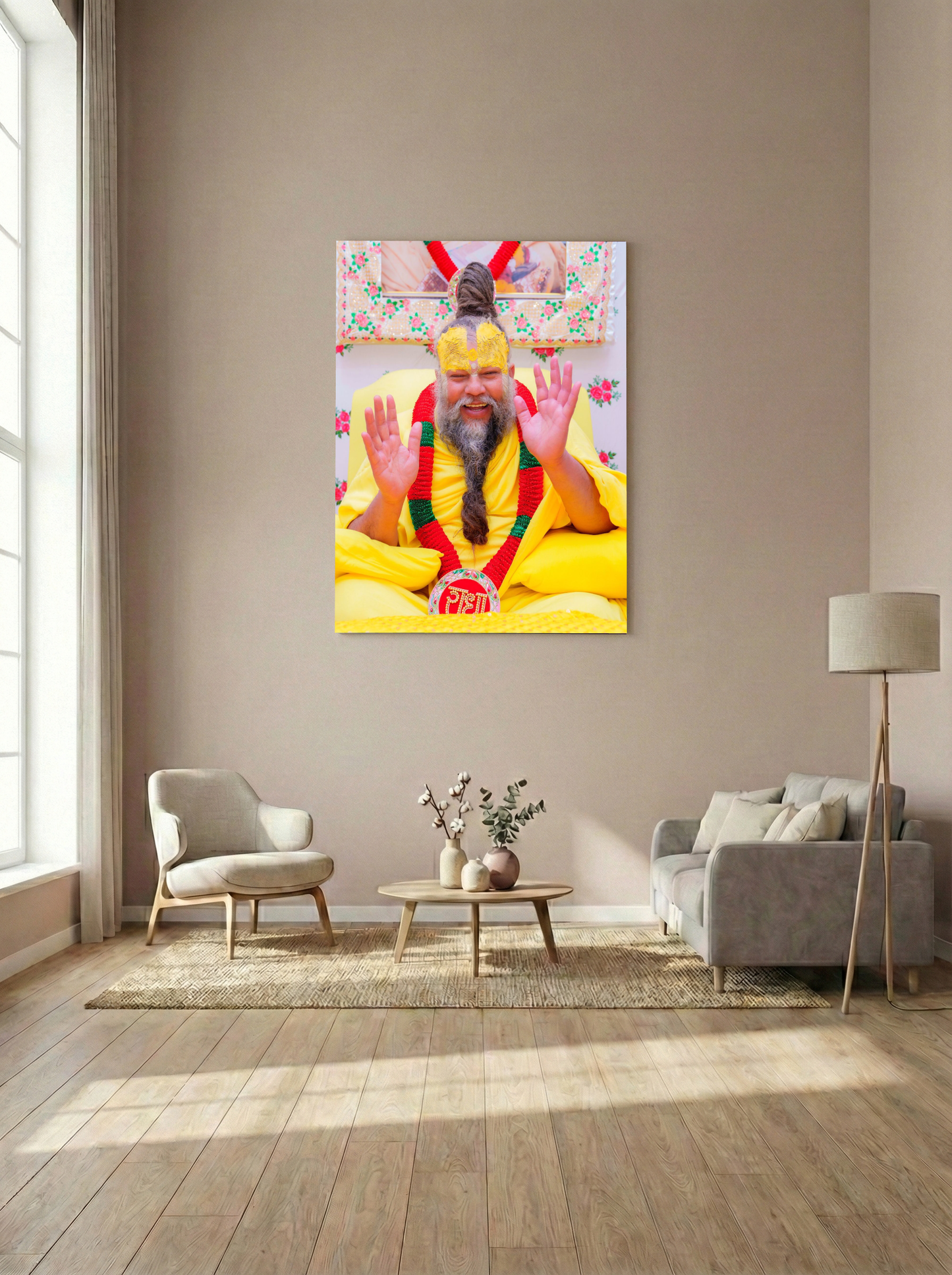 Divine Blessings | Spiritual Guru Metal Wall Art