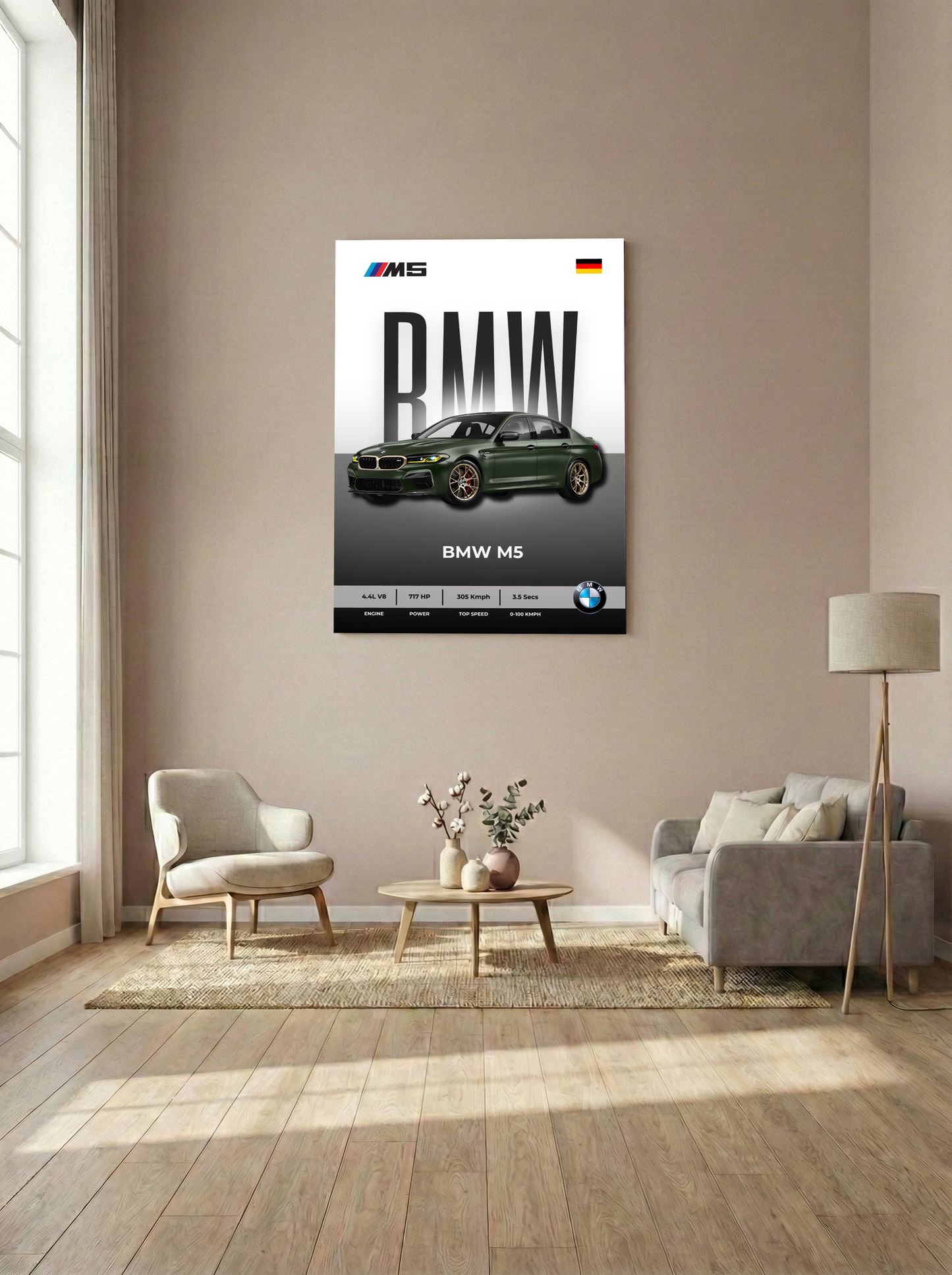 BMW M5 — Ultimate Luxury Performance Metal Poster