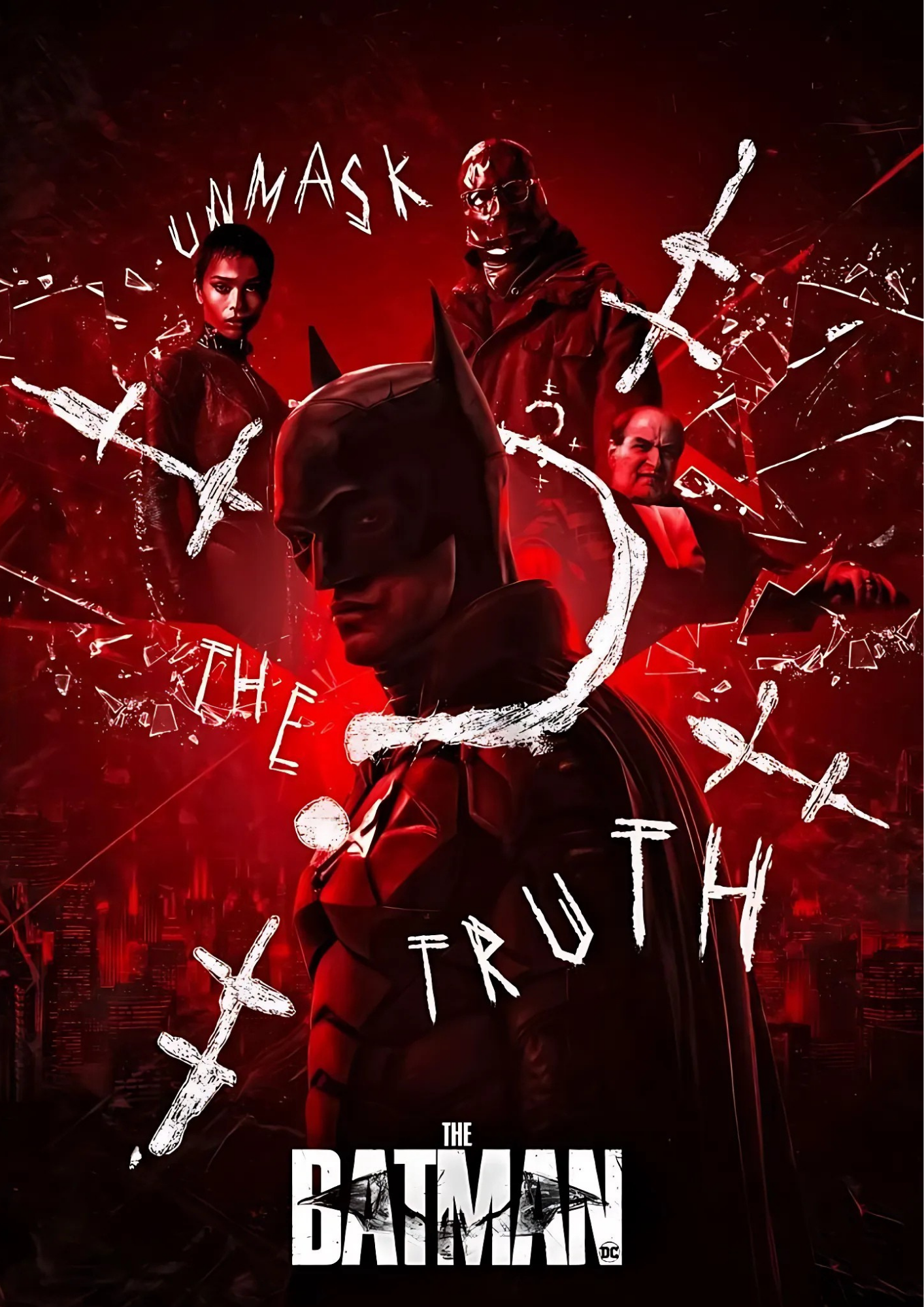 Dark Vigilante: Truth & Chaos – Cinematic Metal Wall Poster